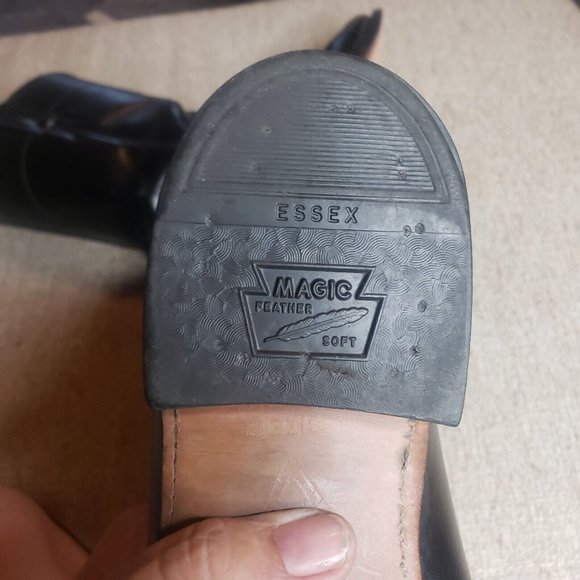 JUSTIN ROPER Black Corona Leather Round Toe Boots #3133 Men's 7/Women's 8.5 - Picture 12 of 12